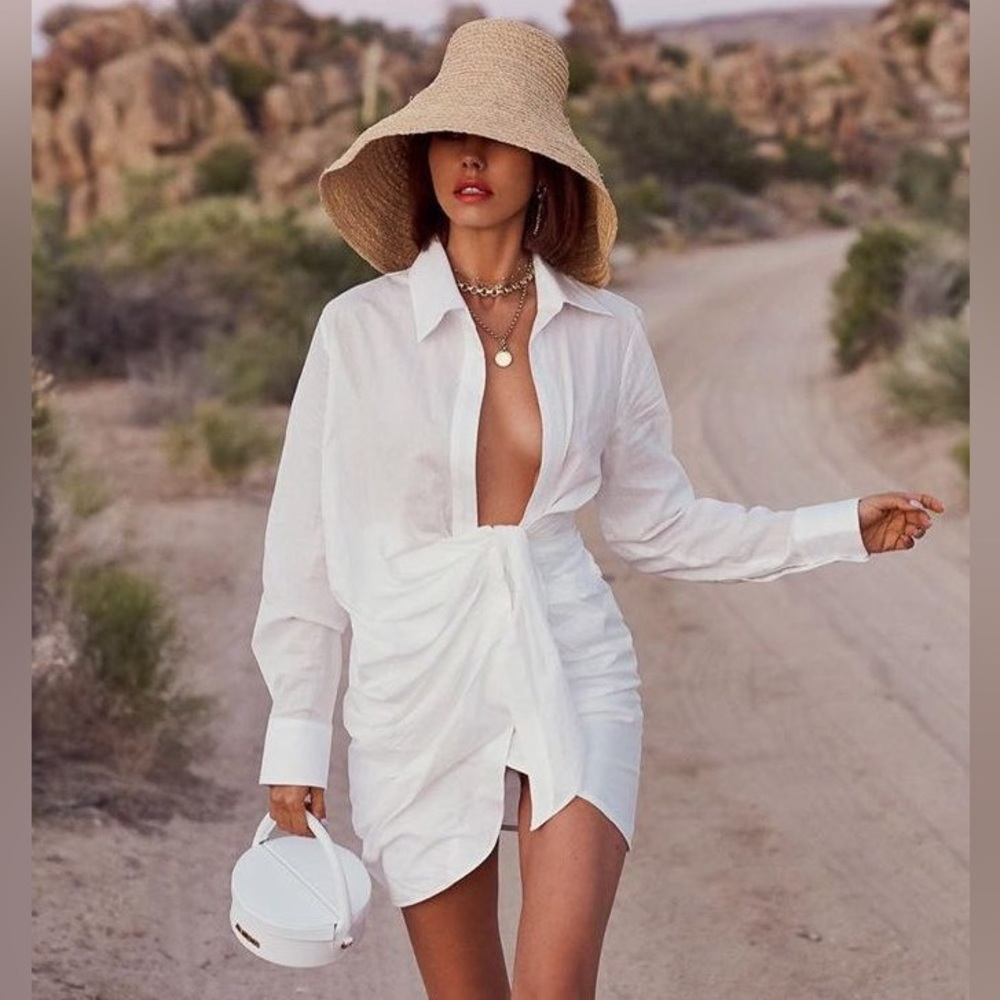 Jacquemus White 'la robe bahia' dress